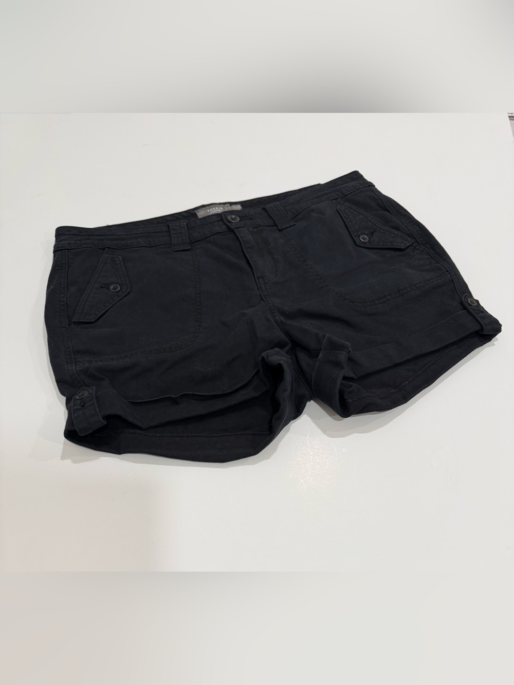 Torrid 3.5 Inch Military Stretch Twill Mid-Rise Black Shorts Size 16